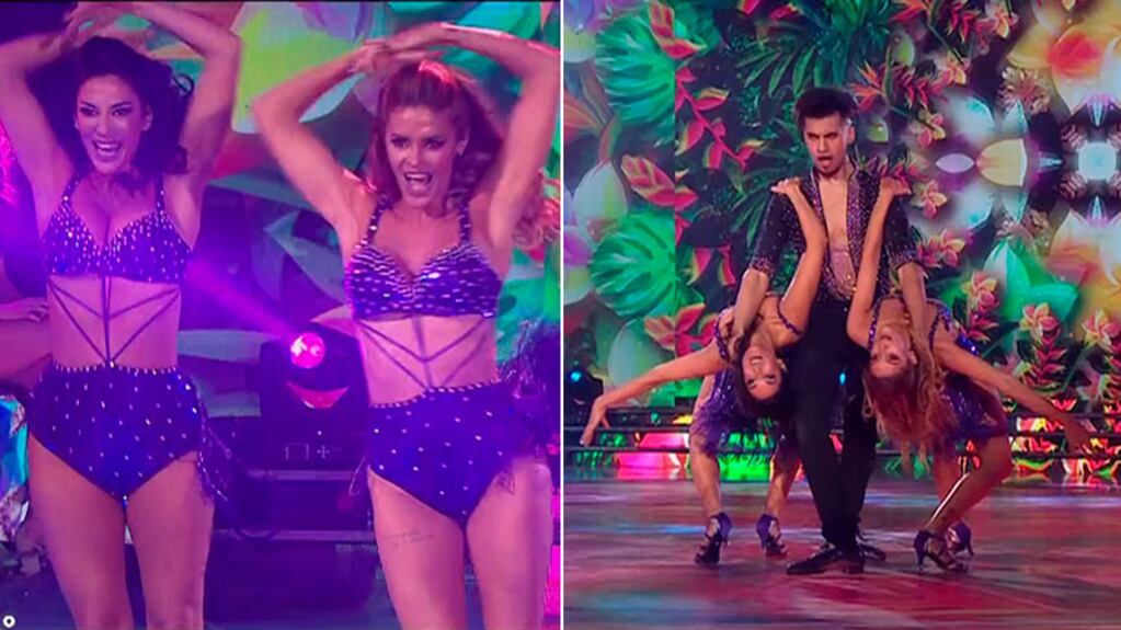 Silvina y Vanina Escudero la rompieron en la salsa de tres del Súper Bailando 2019