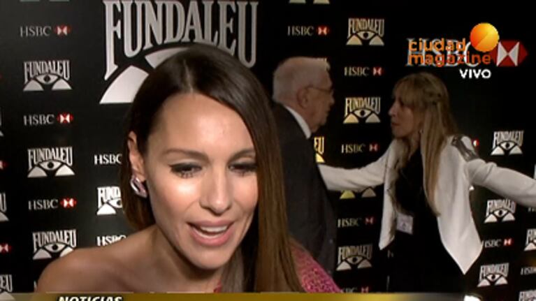 Pampita: "Fundaleu da esperanza a mucha gente"