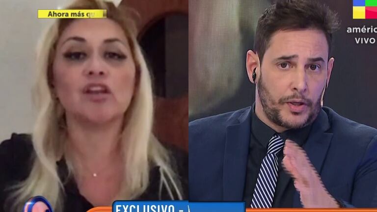 Verónica Ojeda y Rodrigo Lussich se cruzaron en Intrusos: "No quiero hablar con vos"