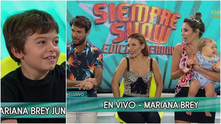 El hijo de Mariana Brey mandó al frente a su mamá en Siempre Show: "Cuando se enoja, grita mucho"