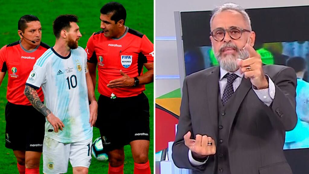 La eufórica reivindicación de Jorge Rial a Lionel Messi tras la derrota de Argentina ante Brasil