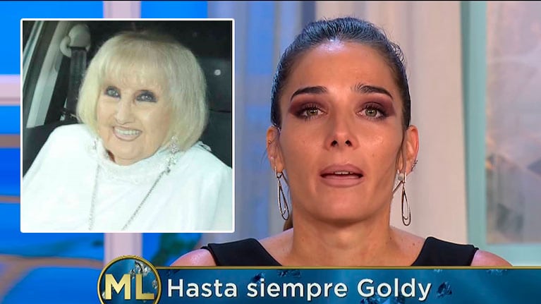 Conmovida, Juana Viale habló tras la muerte de Goldie: "Vamos a extrañar sus sabias palabras"