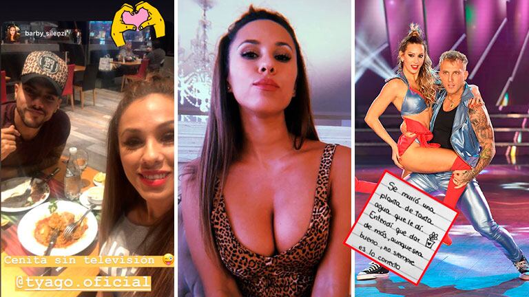 La cena íntima de Barby Silenzi con Thiago Griffo, al mismo tiempo que el Polaco debutaba en el Bailando con Marzol