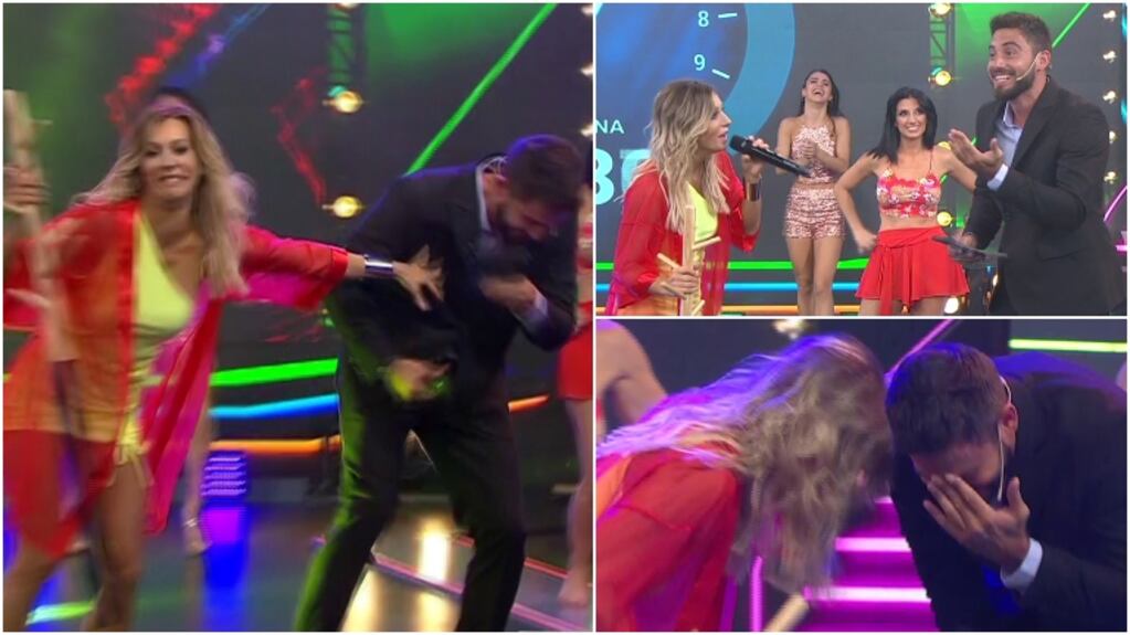 El accidentado baile de Noelia Marzol que terminó en un blooper con Nicolás Occhiato