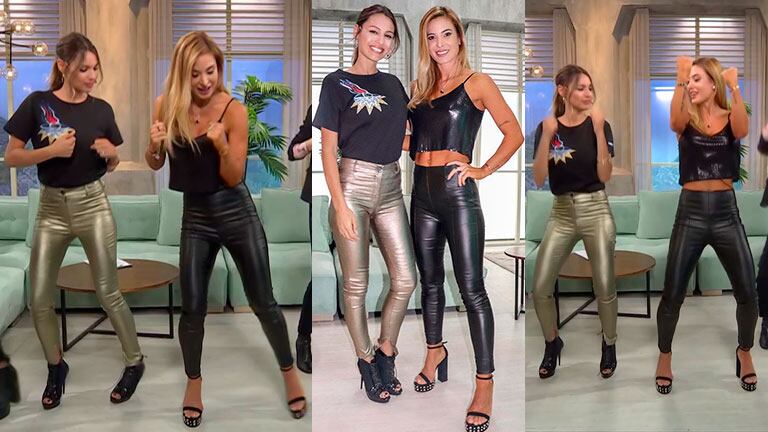 La divertida clase de zumba de Jésica Cirio junto a Pampita en su programa