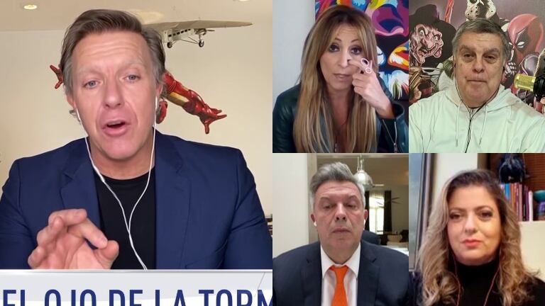 Fantino cortó el programa, molesto por un programa técnico: "No se puede trabajar así"