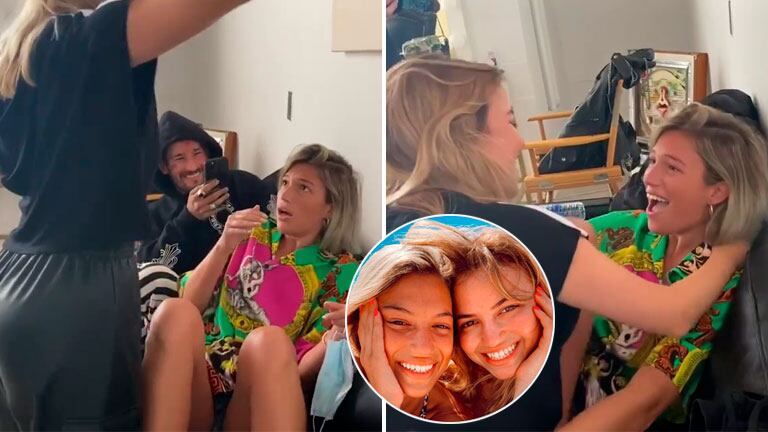La sorpresa  de Stefi Roitman al reencontrarse con su hermana Chantal