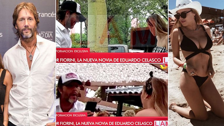 Las fotos de Eduardo Celasco, de novio con una cantante 25 años más joven
