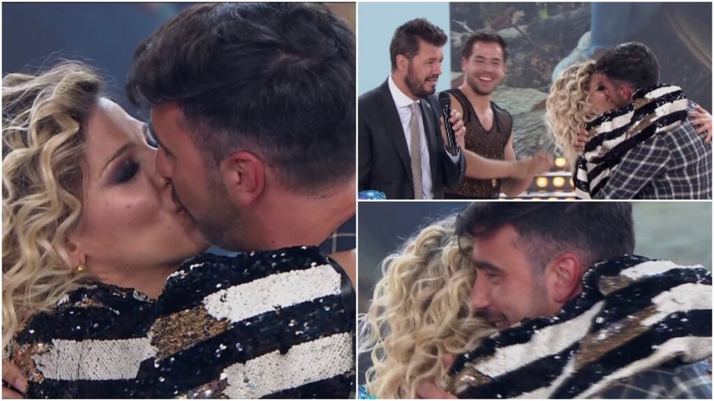 El beso de Macarena Rinaldi y Federico Hoppe en el Súper Bailando