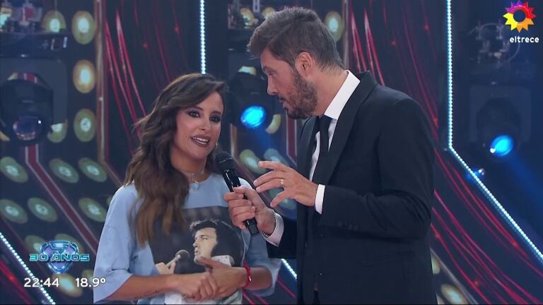 Lourdes Sánchez visitó a Fede Bal en el Súper Bailando y anunció su regreso a la pista