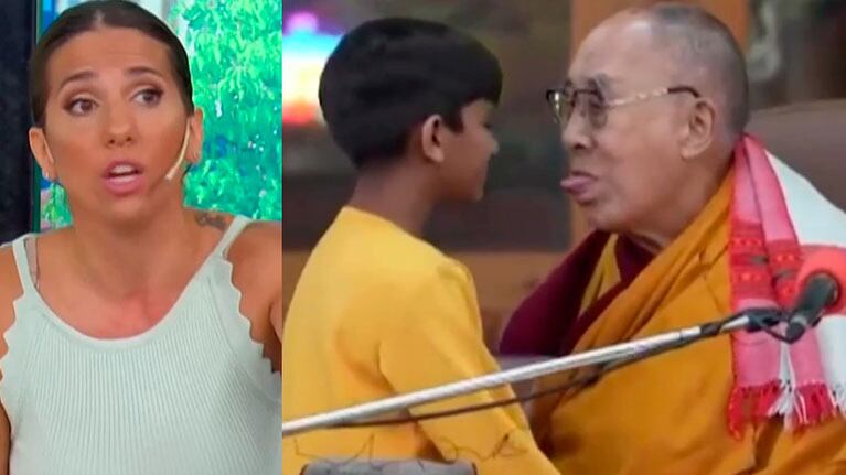 Cinthia Fernández repudió fuerte al Dalai Lama por besar a un niño y pedirle que le chupe la lengua