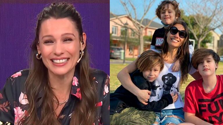 La emoción de Pampita al hablar de sus tres hijos en vivo