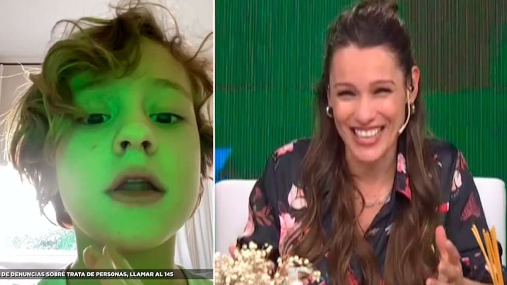 La reacción de Pampita tras el tierno video de su hijo menor