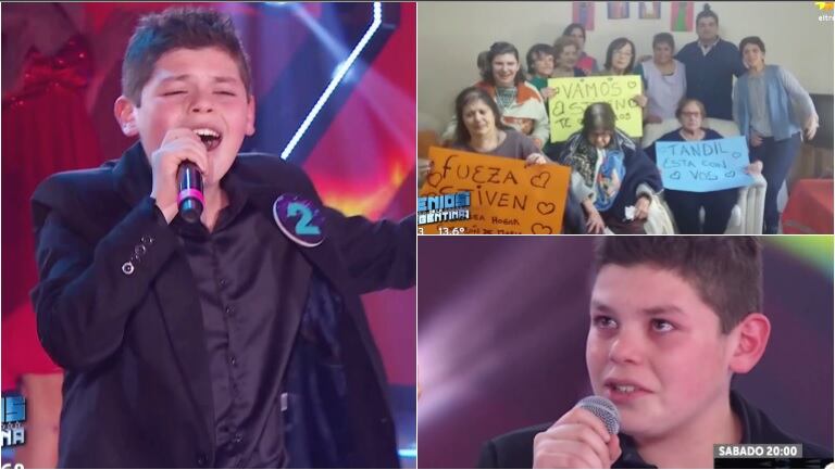 El conmovedor saludo que hizo quebrar en llanto al pequeño participante de Genios de la Argentina