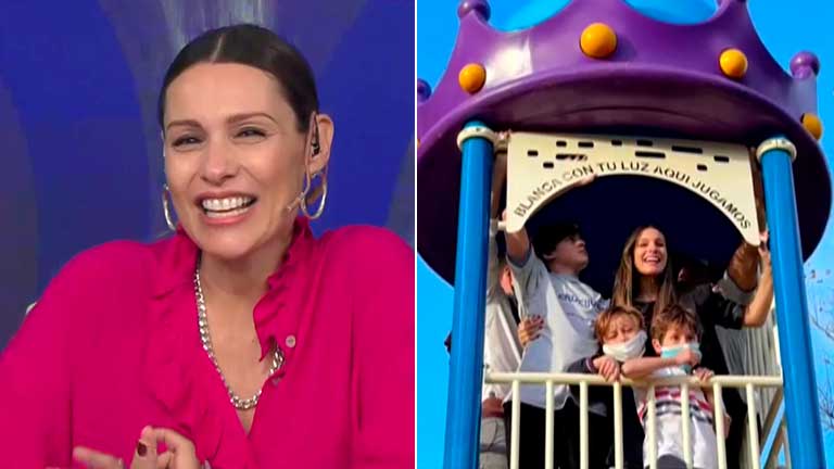Pampita contó cómo fue el proyecto para construir una plaza en honor a su hija Blanca