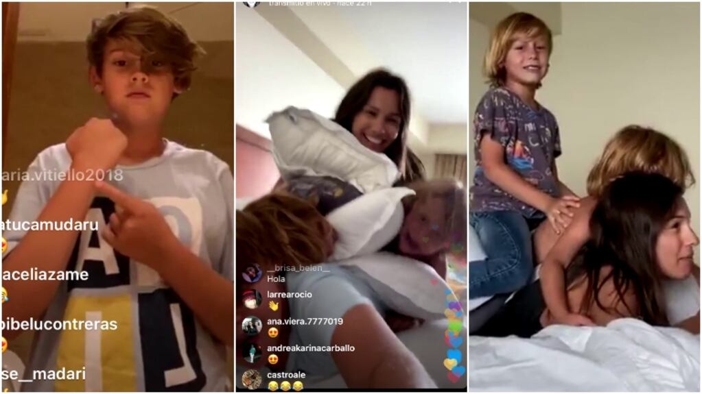 Bautista agarró el celular de Pampita y mostró un momento de complicidad familiar en Instagram