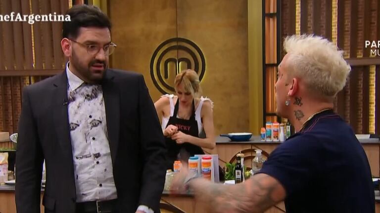 Tenso momento de Damián Betular con El Polaco en MasterChef: "Todavía no me digas ‘mi amor’"