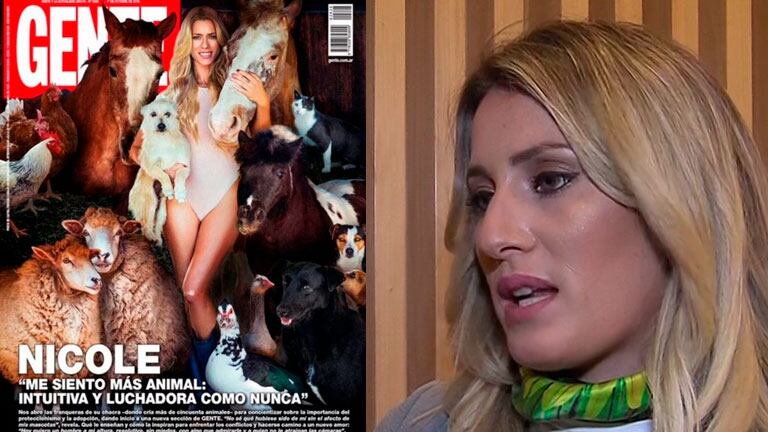 ¡Sutil palito! El análisis picante de Mica Viciconte sobre la tapa de Nicole Neumann rodeada de animales