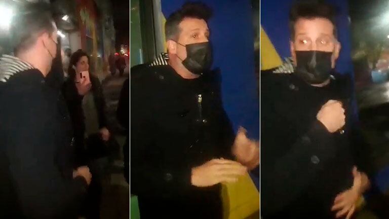 El video de José María Listorti siendo increpado en la calle por un grupo antivacunas