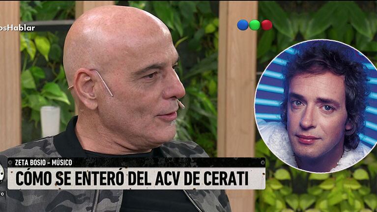 Zeta Bosio reveló que se enteró por Twitter que Gustavo Cerati había tenido un ACV