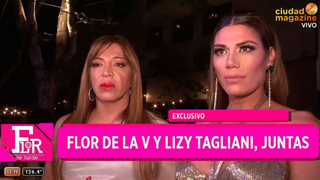 Flor de la Ve y Lizy Tagliani resolvieron sus diferencias juntas ante las cámaras