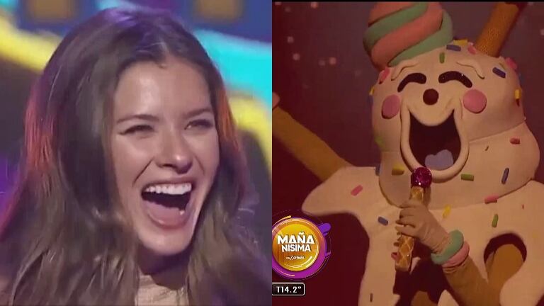 El video de la China Suárez cantando disfrazada de helado en un reality uruguayo: "Estaba temblando"