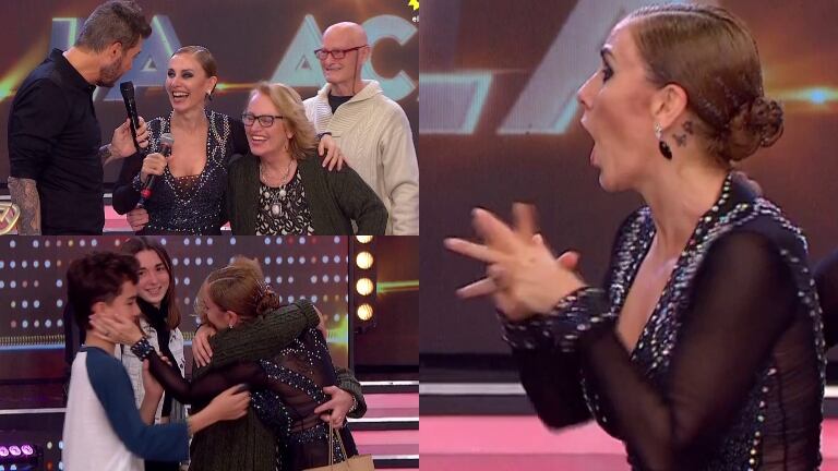 Viviana Saccone, a flor de piel, tras ser sorprendida por su familia en La Academia: "Son muy buena gente, estoy orgullosa de ellos"