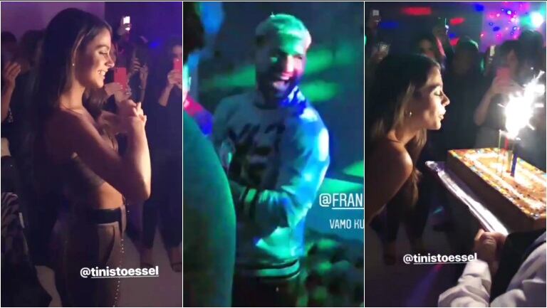 El Kun Agüero, invitado de lujo al cumpleaños de Tini Stoessel