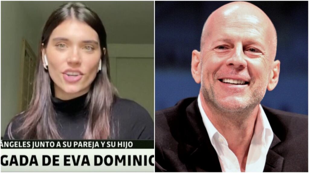 La experiencia de Eva de Dominici con Bruce Willis, con quien está filmando una película: "Es re copado y súper amoroso"