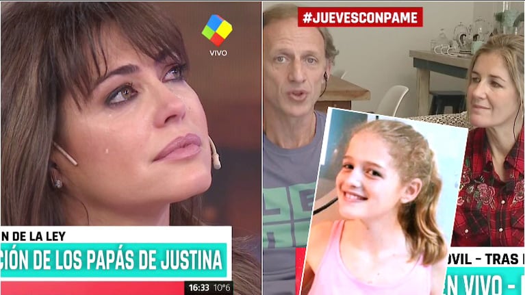 El llanto de Pamela David tras escuchar a los papás de Justina, la niña que impulsó la ley de donación de órganos en la Argentina