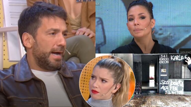 El controvertido consejo de Gustavo Conti a la mujer a la que el ex le prendió fuego la entrada de su edificio