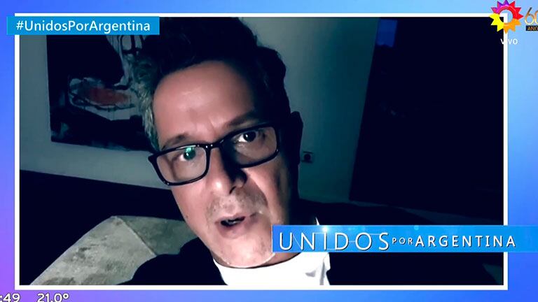 Alejandro Sanz, desde Madrid: "Quiero mandarles un mensaje de esperanza"