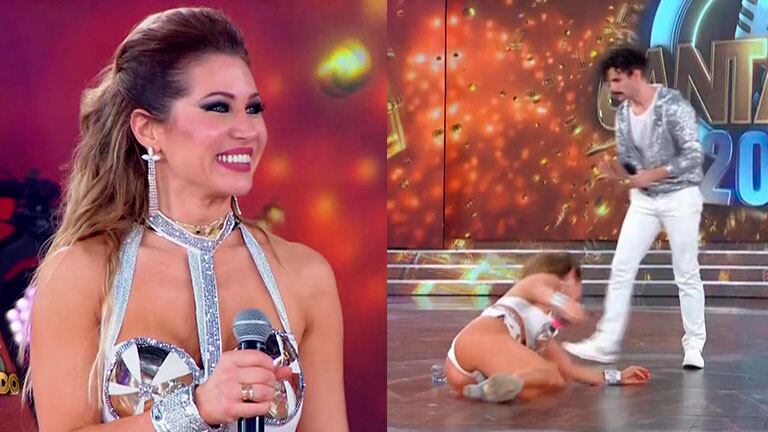 Adabel Guerrero quiso mostrar su habilidad en la danza y terminó en el suelo 