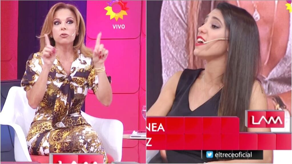 La picante pelea de Cinthia Fernández con Iliana Calabró en Los Ángeles de la Mañana