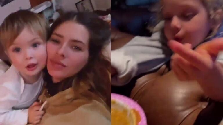 La China Suárez mostró un video súper tierno con sus hijos comiendo guiso, tras los cuestionamientos como madre