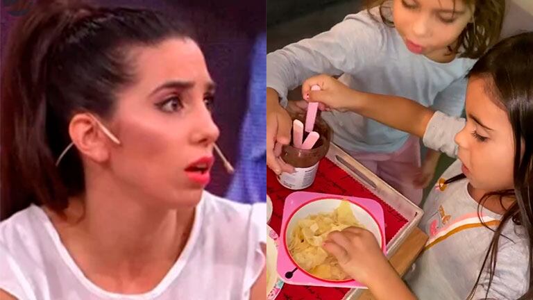 Cinthia Fernández despertó críticas al mostrar la merienda de sus hijas