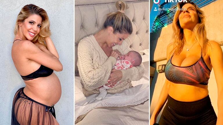 Virginia Gallardo fue elogiada por su figura a dos meses de ser mamá