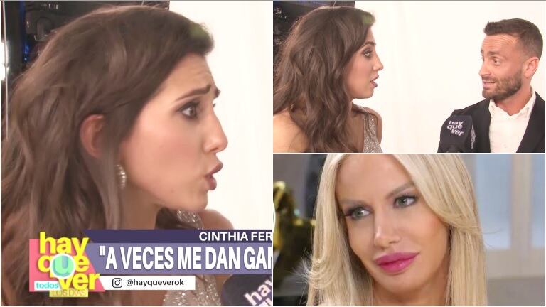 Cinthia Fernández y un tenso momento con Baclini por su amistad con Luli Salazar