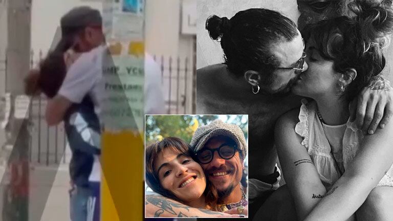 Gianinna Maradona y Daniel Osvaldo, infraganti a los besos en la calle
