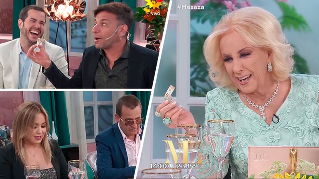 Mirtha Legrand se puso a repartir dinero a sus invitados en pleno almuerzo: “¿En qué programa te dan esto?”