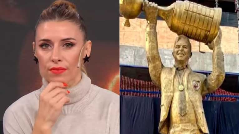 Mariana Brey y un picante comentario sobre la estatua de Marcelo Gallardo