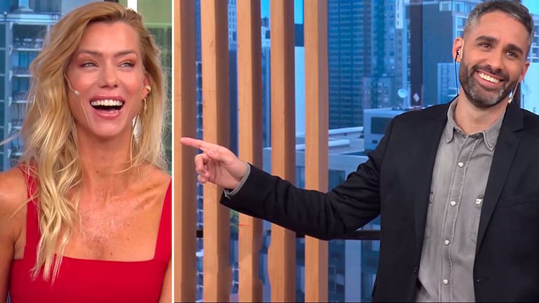 La reacción del Pollo Álvarez cuando Nicole Neumann le dijo cuál es su color favorito: "¡Sos complicada!"