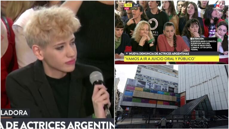 Actrices Argentinas apoyó la denuncia de Anahí de la Fuente, ex empleada del Teatro San Martín, que denunció a un exfuncionario por acoso y maltrato