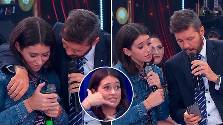 ¿Qué hace? Leti Siciliani le pidió el celular a Marcelo Tinelli en vivo y agendó su teléfono para que la convoque al Bailando 2020