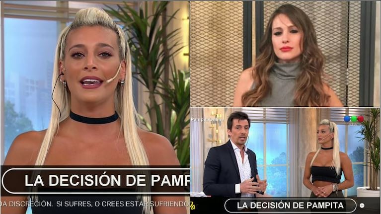 El comienzo del programa de Pampita sin su conductora