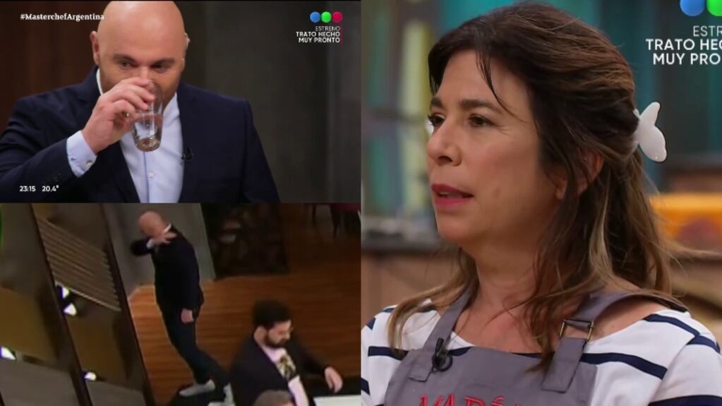 El mal momento de Germán Martitegui en MasterChef tras atragantantarse con un plato de María O’Donnell: "Todos los granos de quinoa están un poquito crudos"