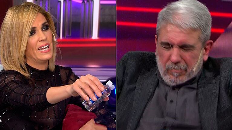 ¡Insólito momento en vivo! Viviana Canosa le tiró alcohol en la cara a Alberto Fernández