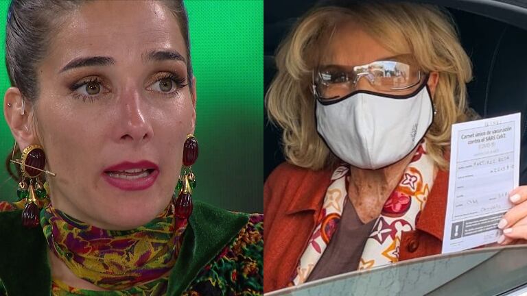 La palabra de Juana Viale sobre cómo se siente Mirtha tras recibir la segunda dosis de la vacuna contra el coronavirus: "Ella está asustada"