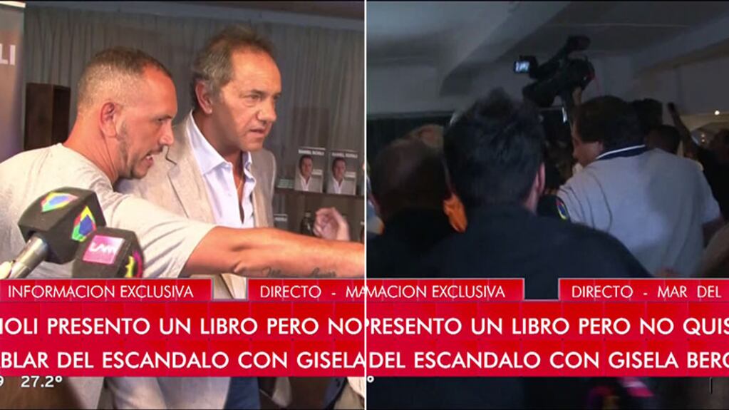 La escandalosa salida de Daniel Scioli de un evento en Mar del Plata: empujones, caos y megaoperativo de seguridad