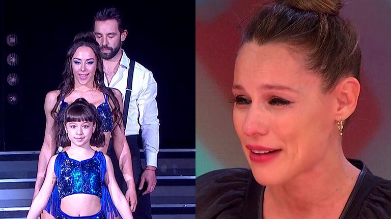Pampita se emocionó al ver bailar a kuky, la niña que bailó la salsa de tres con Cachete Sierra